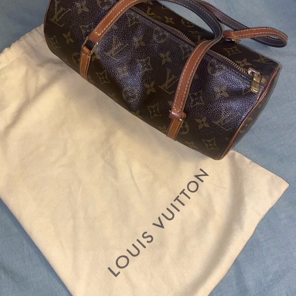 Louis Vuitton Vintage Monogram Canvas Barrel Satchel